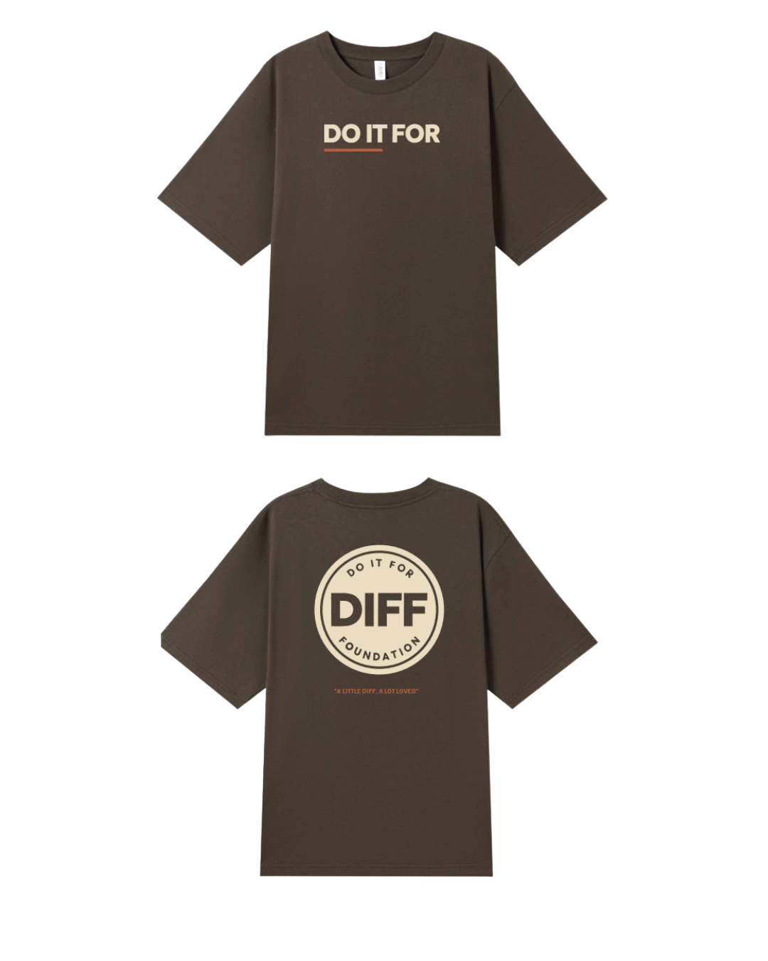 Adults Heavyweight Organic Tee — Brown